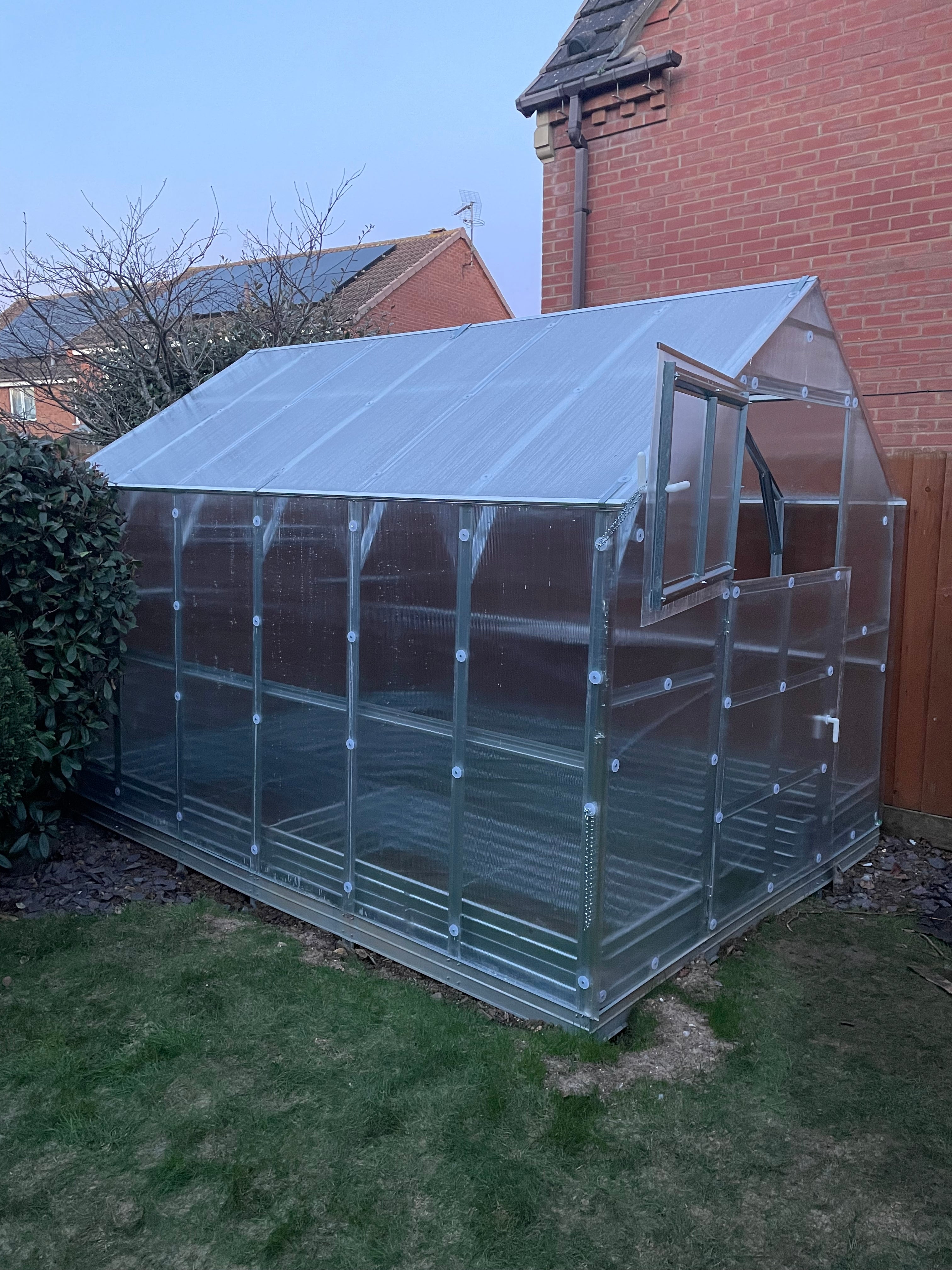 Greenhouse Installation Polyeco House 3m Northamptonshire Polyeco
