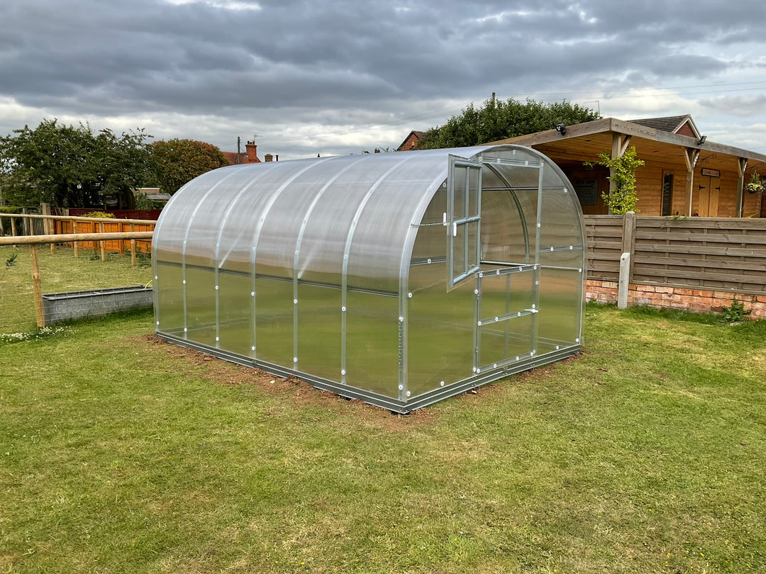 Greenhouse Installation - Polyeco Classic - 4m with 6mm cover - Warwickshire