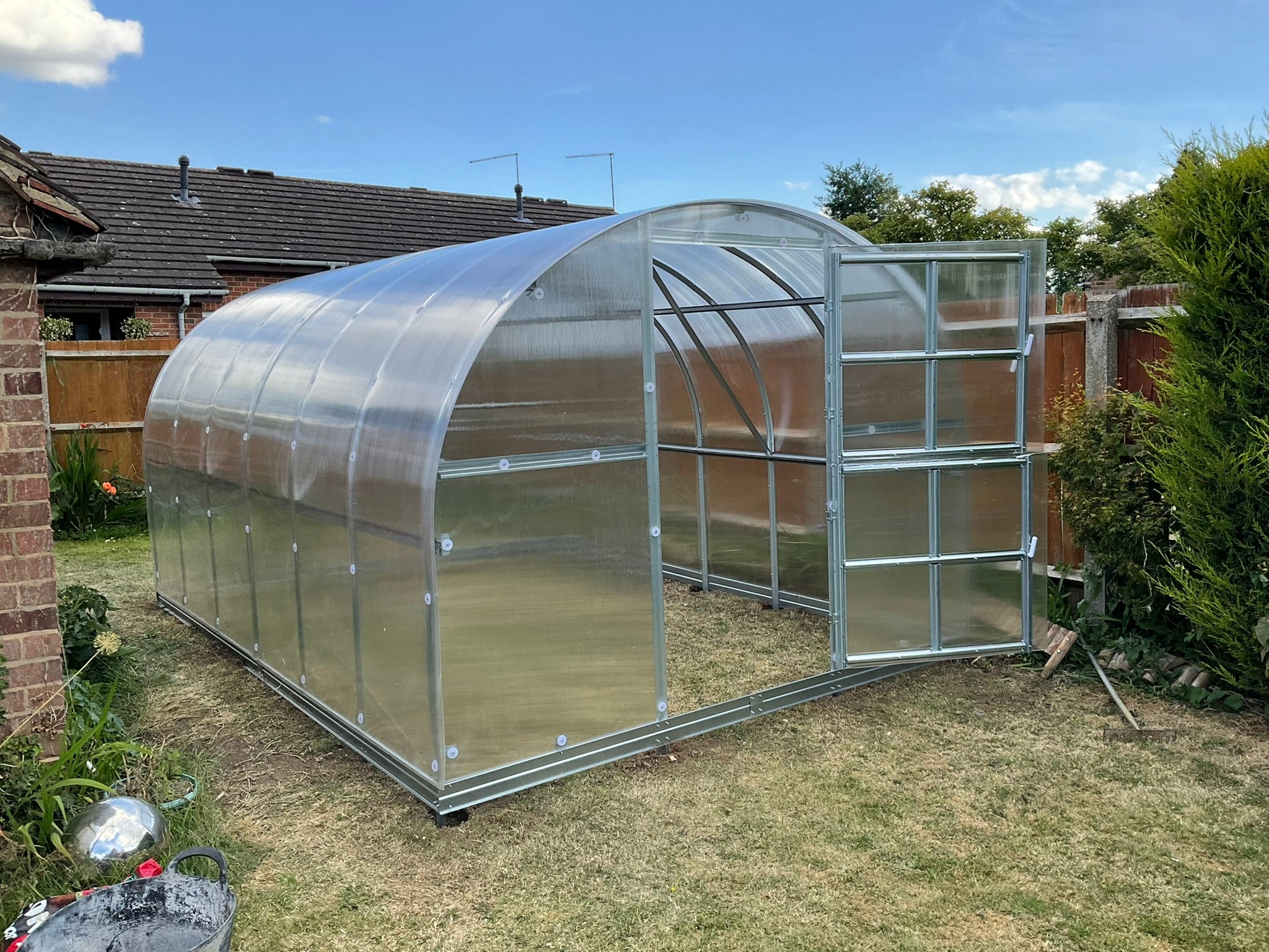 Greenhouse Installation - Polyeco Classic- 4m with 6mm cover - Northamptonshire