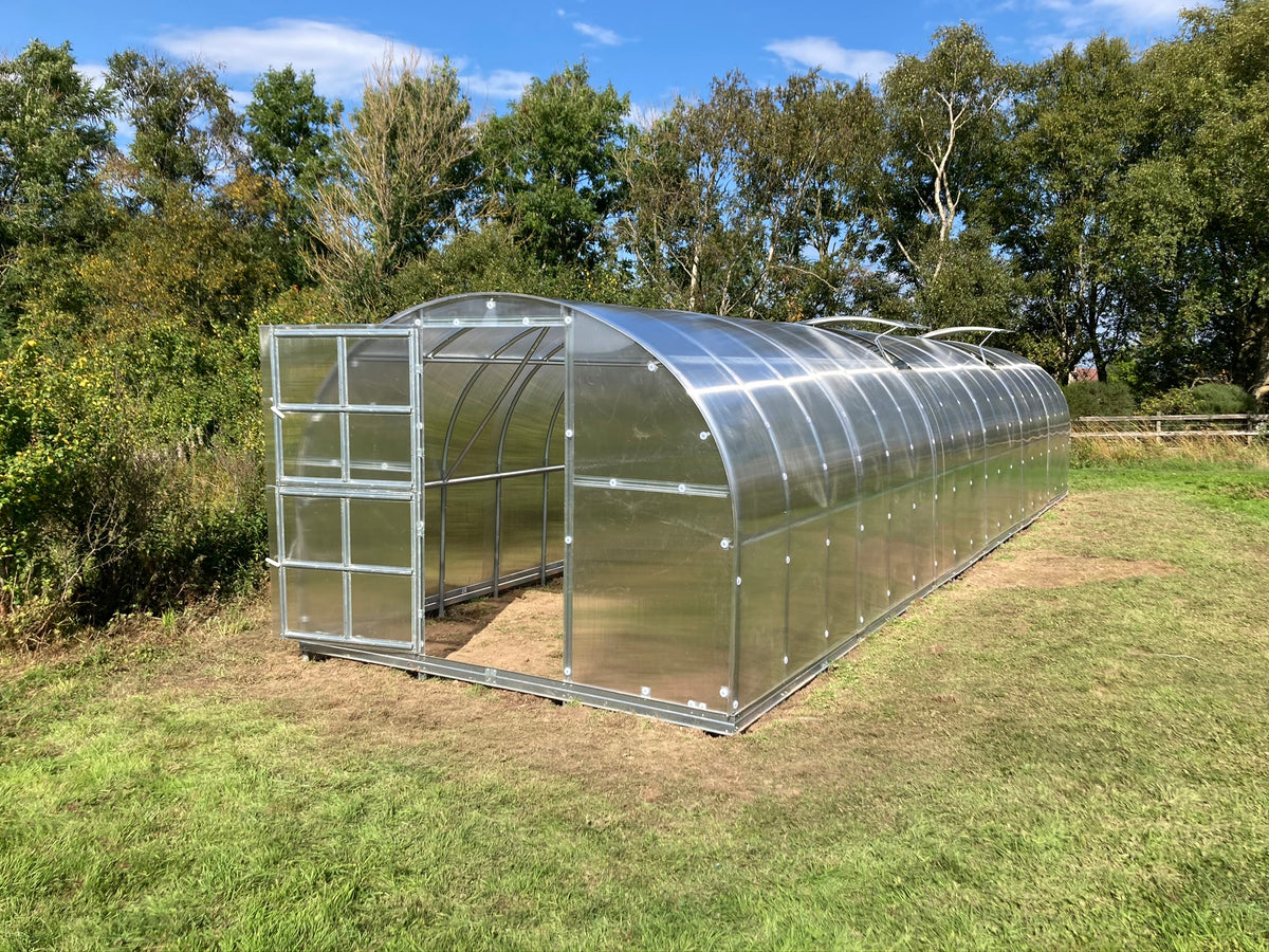 Greenhouse Installation - Polyeco Classic- 12m with 6mm cover - Lanarkshire