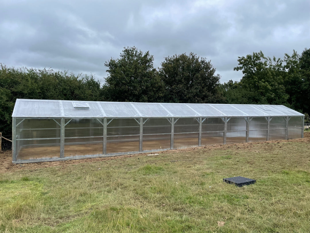 20m long Polyeco ACE greenhouse