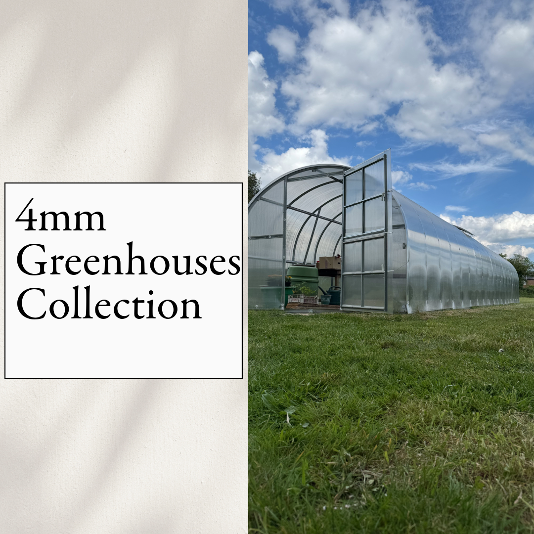 Greenhouses with 4mm cover